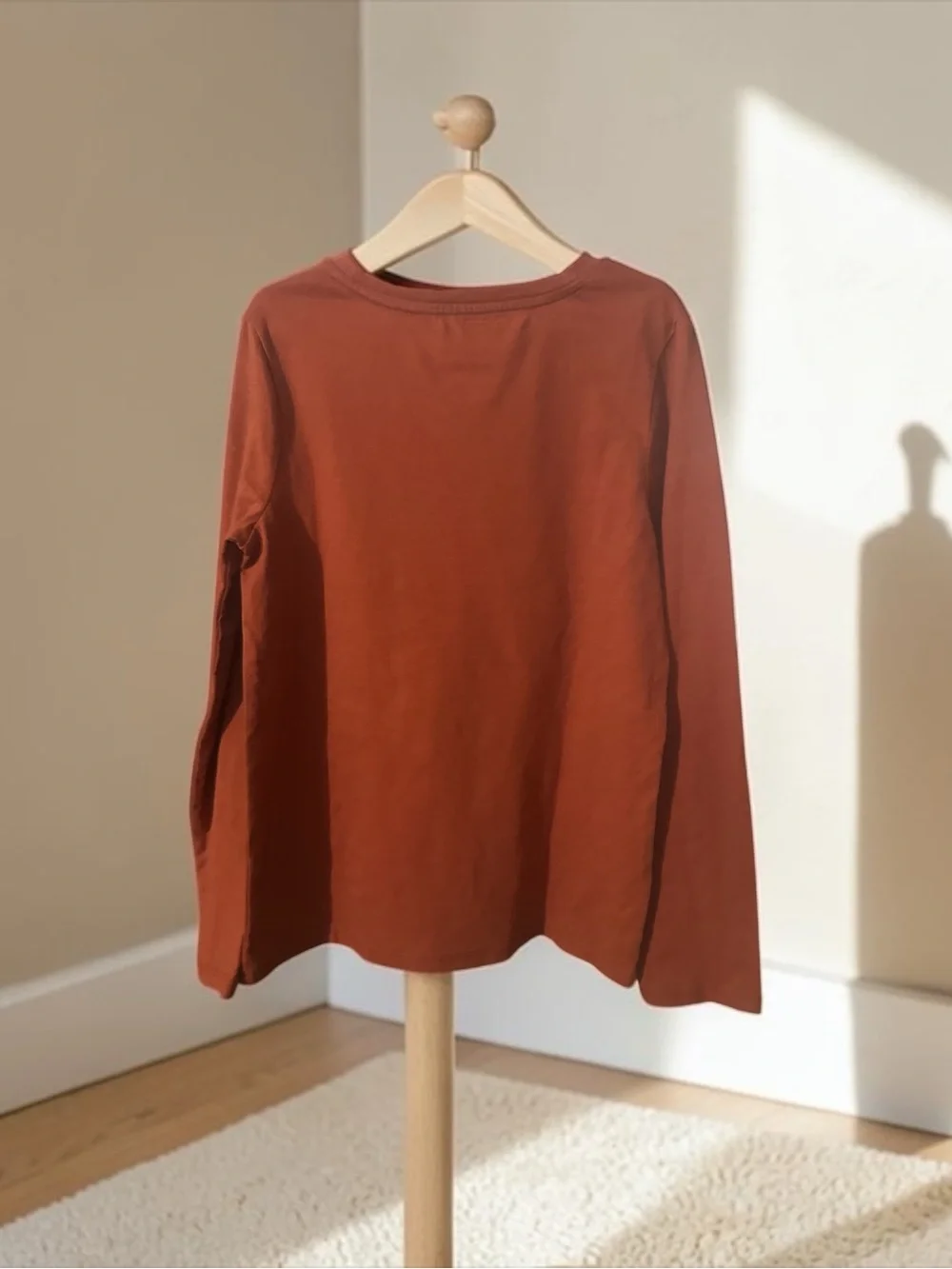 Cat & Jack Girls' Rust Unicorn Graphic Long-Sleeve Shirt NWT